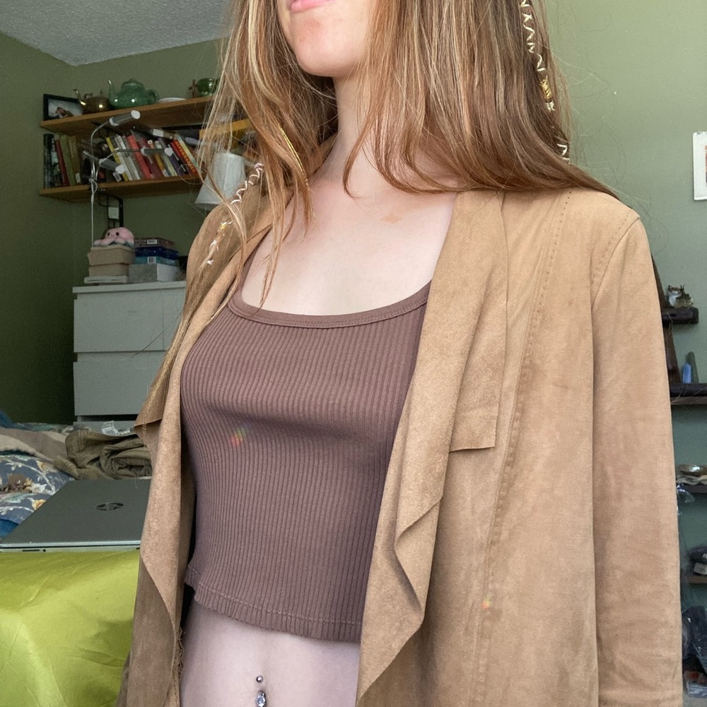 Tan Suede Jacket - Picture 3 of 5